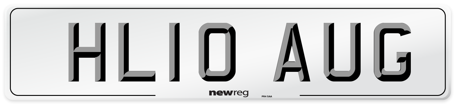 HL10 AUG Number Plate from New Reg